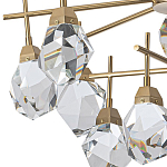 Люстра с хрустальными плафонами Esme Crystal Brass Chandelier варинант исполнения - 3 | Loft Concept в Саратове