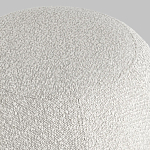 Пуф в ткани букле молочного цвета Pikelet варинант исполнения - 5 | Loft Concept в Саратове