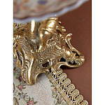 Чаша с цветочным орнаментом на ножке в виде бронзового ангела Eden Garden варинант исполнения - 10 | Loft Concept в Саратове