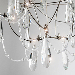 Люстра с каркасом из тонких металлических нитей и хрустальными подвесками Crystal Metal Threads Chandelier 40 варинант исполнения - 2 | Loft Concept в Саратове