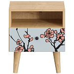 Прикроватная тумба с изображением на ящике Elise Nightstand варинант исполнения - 13 | Loft Concept в Саратове