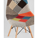 Пластиковый стул на ножках из массива бука Eames Пэчворк варинант исполнения - 2 | Loft Concept в Саратове