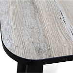 Стол обеденный раздвижной с прямоугольной бежевой столешницей Magali варинант исполнения - 5 | Loft Concept в Саратове