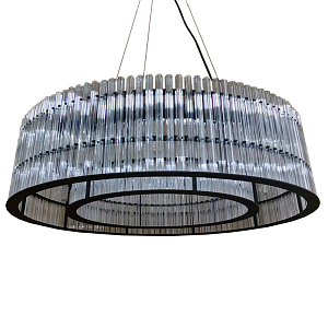 Подвесная люстра круглая Double Glass Sphere