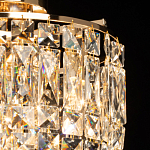 Потолочный светильник круглый с прозрачными подвесками Lunet варинант исполнения - 4 | Loft Concept в Саратове