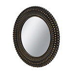 Зеркало круглое с текстурированным дизайном рамы Helios варинант исполнения - 2 | Loft Concept в Саратове