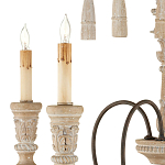 Люстра с состаренными резными элементами Big Graceful Profile варинант исполнения - 1 | Loft Concept в Саратове