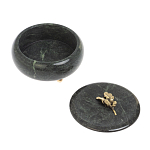 Шкатулка круглая из натурального камня змеевик Stone Casket варинант исполнения - 4 | Loft Concept в Саратове