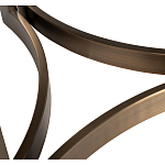 Столик журнальный с круглой мраморной столешницей Unique Stone Design варинант исполнения - 5 | Loft Concept в Саратове