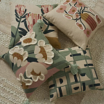 Подушка с цветочным принтом и кисточками Blooming Elegance Daisy варинант исполнения - 5 | Loft Concept в Саратове