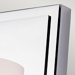 Бра для ванных комнат с белым цилиндрическим плафоном на прямоугольном основании цвета хром Feiss варинант исполнения - 2 | Loft Concept в Саратове