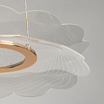 Люстра с прозрачным волнистым плафоном в форме цветка Ethereal Bloom варинант исполнения - 10 | Loft Concept в Саратове