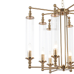Люстра с 8-ю прозрачными цилиндрическими плафонами Jeanette варинант исполнения - 9 | Loft Concept в Саратове