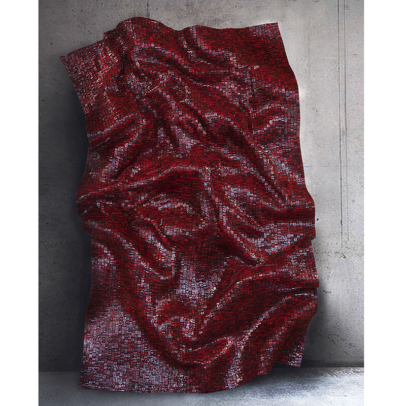 Панно «Red Flow» Бордовый в Саратове | Loft Concept 