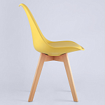 Стул с основой из пластика и мягким сиденьем Arvika Yellow варинант исполнения - 3 | Loft Concept в Саратове
