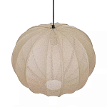 Подвесной светильник с бежевым тканевым абажуром Modern Textured Table Lamp варинант исполнения - 3 | Loft Concept в Саратове