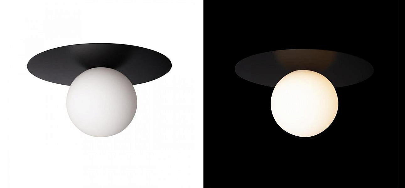 Светильник потолочный MATISSE Black 25 см Светильник потолочный MATISSE Black 25 см - Loft-Concept в Саратове