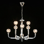 Люстра с 8-ю лампами и гранеными стеклянными плафонами Prism Gala варинант исполнения - 3 | Loft Concept в Саратове