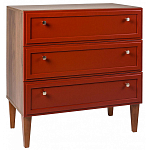 Комод красный из массива бука с 3-мя ящиками Wenge Light варинант исполнения - 1 | Loft Concept в Саратове