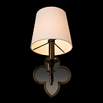 Бра с белым текстильным абажуром и фигурным основанием с зеркальной вставкой Vitorino варинант исполнения - 17 | Loft Concept в Саратове