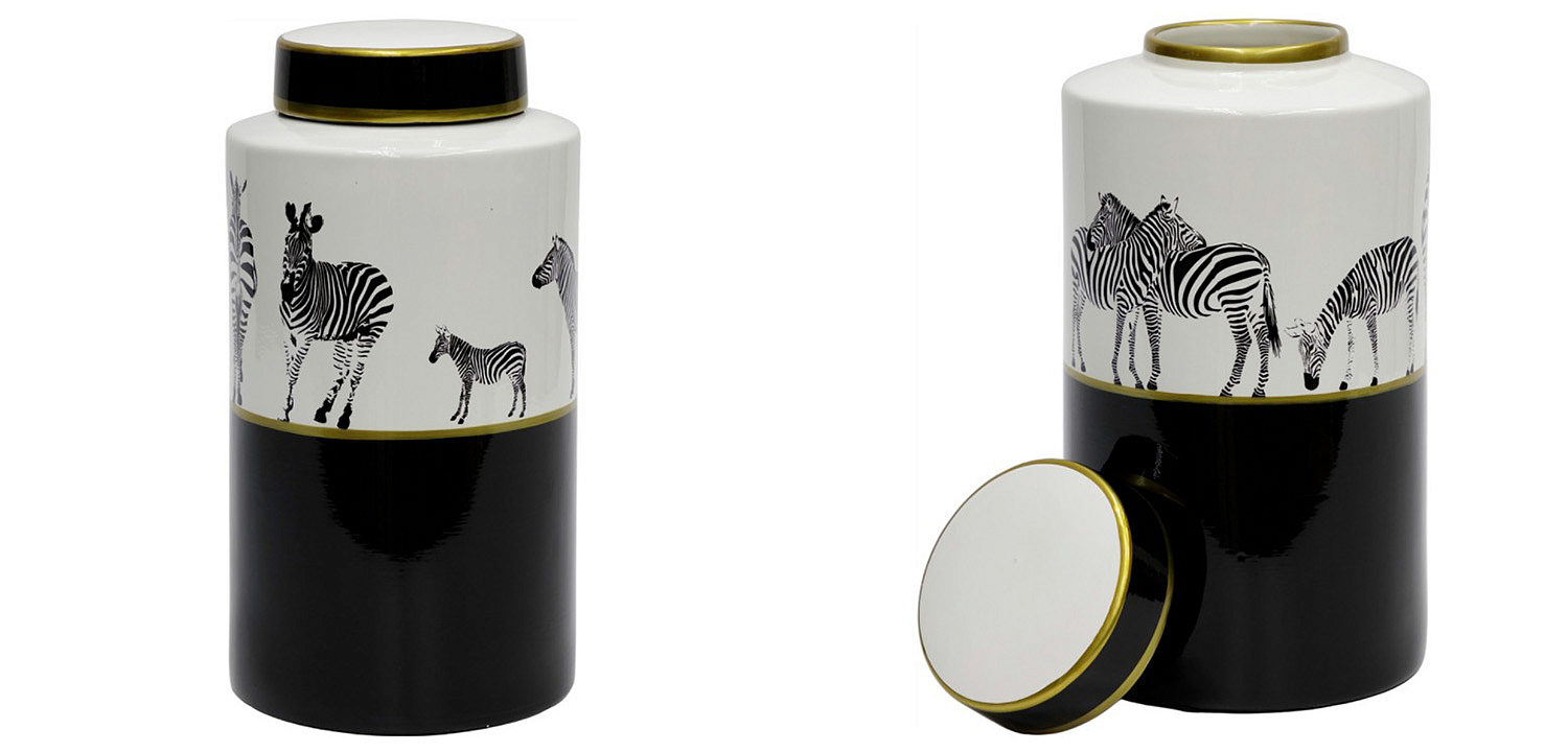 Ваза Zebra Vase white and black 32 Ваза Zebra Vase white and black 32 - Loft-Concept в Саратове