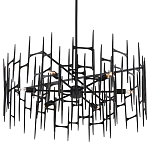 Люстра черная остроконечной формы Black Satin варинант исполнения - 4 | Loft Concept в Саратове