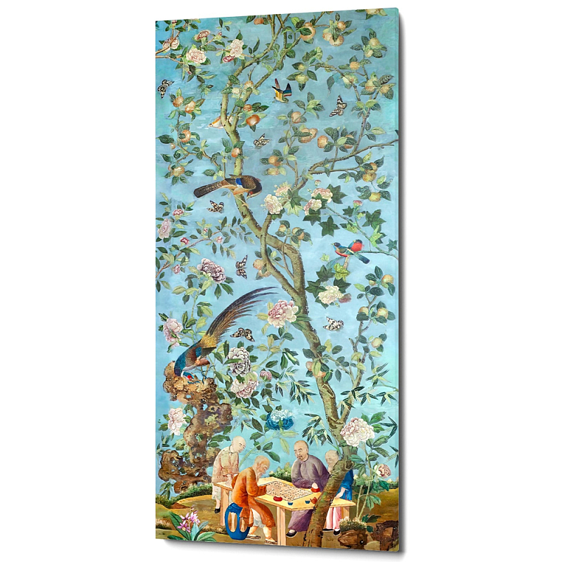 Постер на холсте в стиле шинуазри Playing Weiqi in the Peach Orchard Poster Бирюзовый Мульти Постер на холсте в стиле шинуазри Playing Weiqi in the Peach Orchard Poster Бирюзовый Мульти в Саратове | Loft Concept