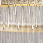 Люстра круглая с прозрачными стеклянными трубками 51 см Nembus варинант исполнения - 10 | Loft Concept в Саратове