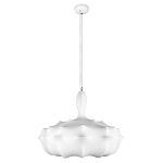 Подвесной светильник с белым фигурным абажуром и мягкими волнистыми краями Cloud Motion  варинант исполнения - 11 | Loft Concept в Саратове