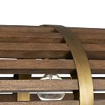 Люстра линейная полукруглой формы Wooden Horseshoe варинант исполнения - 1 | Loft Concept в Саратове