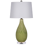 Настольная лампа зеленая грушевидной формы Rich Green Glaze варинант исполнения - 3 | Loft Concept в Саратове
