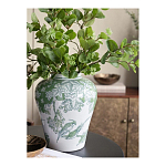 Ваза с зелеными цветочными и птичьими мотивами Vase Inspired by Nature варинант исполнения - 5 | Loft Concept в Саратове