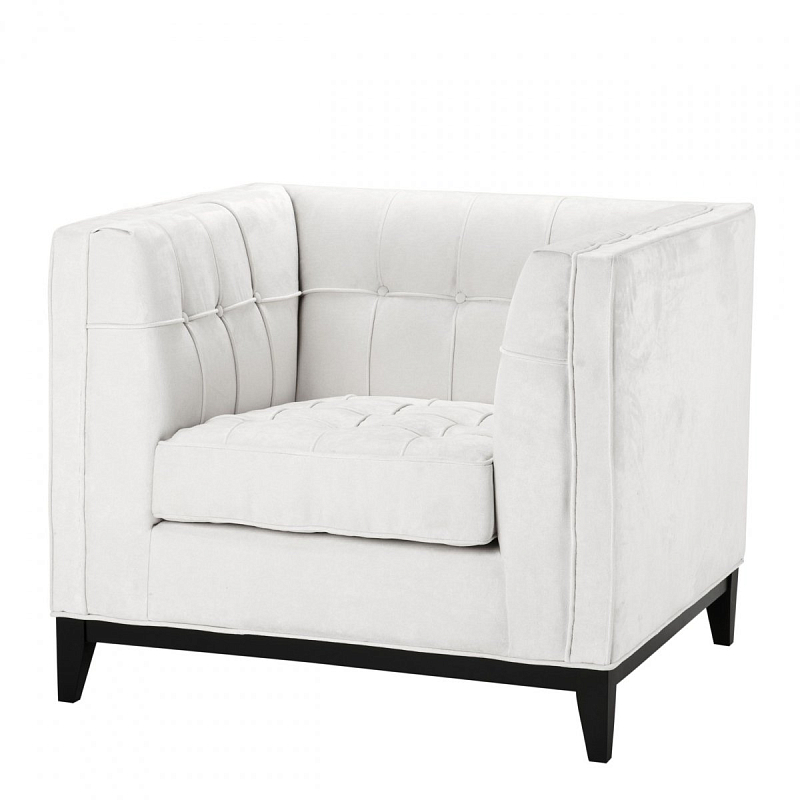 Кресло Eichholtz Chair Aldgate Ecru Молочный Черный Кресло Eichholtz Chair Aldgate Ecru Молочный Черный в Саратове | Loft Concept