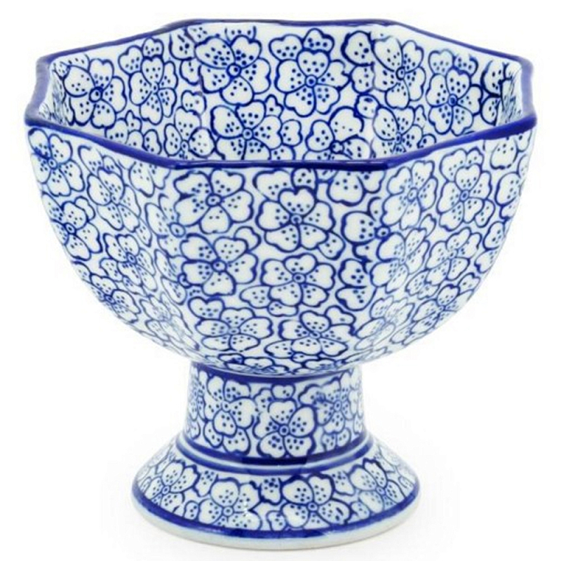Салатник Bowl Chinoiserie D13 Белый Синий в Саратове | Loft Concept 