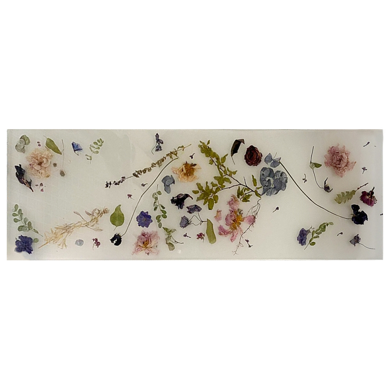 Поднос для ванны из эпоксидной смолы с цветами белая Epoxy Resin Flowers Bath Tray White Белый Мульти Поднос для ванны из эпоксидной смолы с цветами белая Epoxy Resin Flowers Bath Tray White Белый Мульти в Саратове | Loft Concept