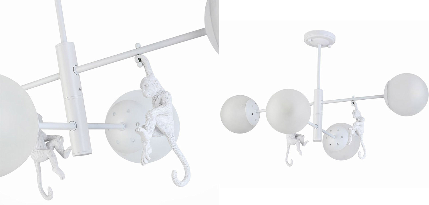 Потолочная люстра Hanging Monkey 4 lamp Потолочная люстра Hanging Monkey 4 lamp - Loft-Concept в Саратове