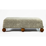 Банкетка Wakonda Gray Zebra с деревянными шариками  варинант исполнения - 2 | Loft Concept в Саратове