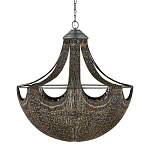 Люстра в форме колокола с декором из тонких железных нитей Jagged Pattern варинант исполнения - 4 | Loft Concept в Саратове