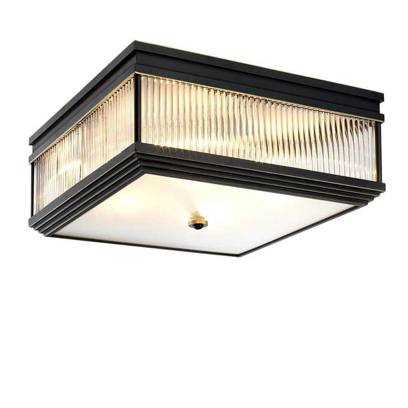 Потолочный светильник Ceiling Lamp Marly Bronze Темная бронза Прозрачное Стекло Потолочный светильник Ceiling Lamp Marly Bronze Темная бронза Прозрачное Стекло в Саратове | Loft Concept
