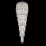 Люстра многоярусная каскадная с хрустальными подвесками Roul Crystal Light варинант исполнения - 1 | Loft Concept в Саратове