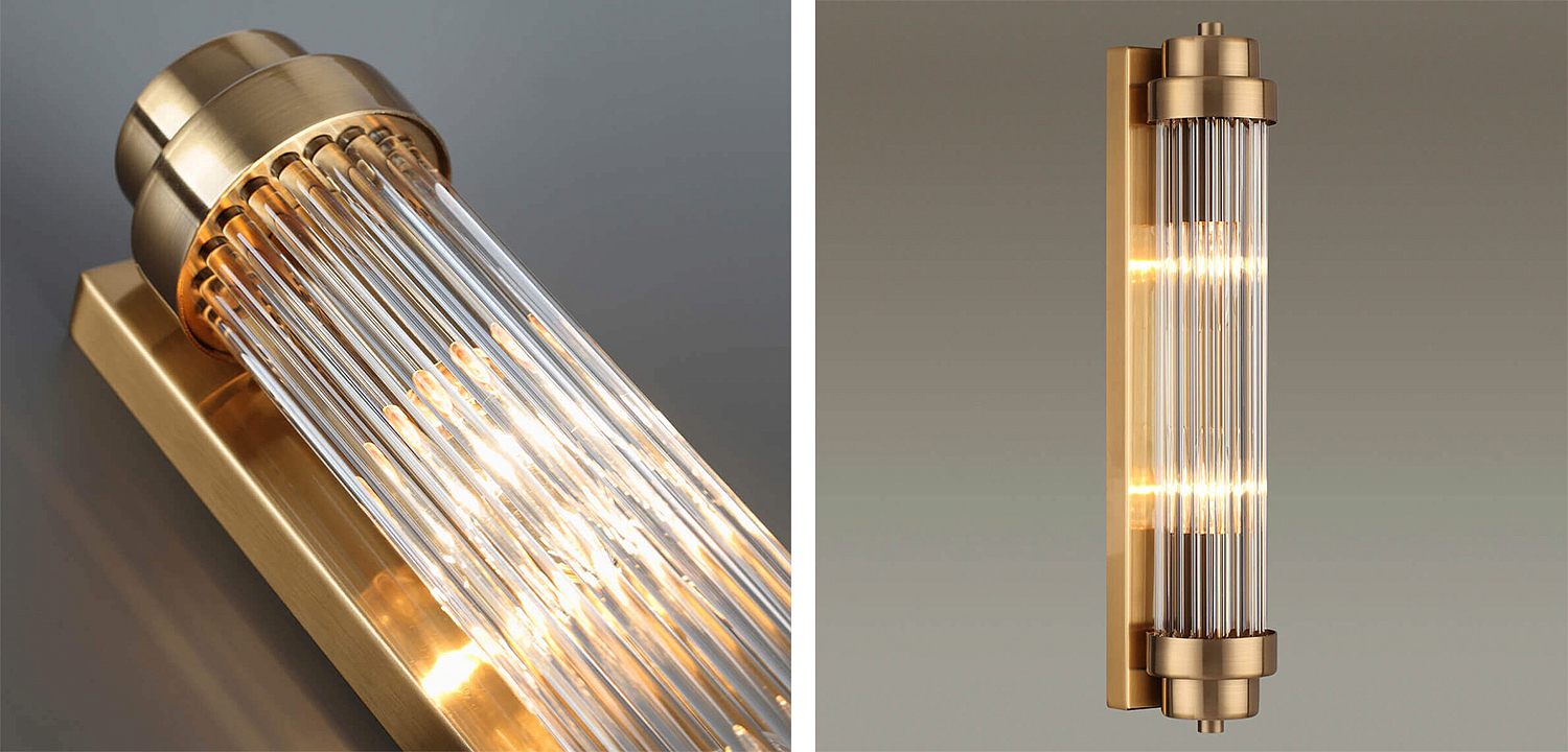 Бра Dirck Glass TUBE Sconce Bronze Бра Dirck Glass TUBE Sconce Bronze - Loft-Concept в Саратове