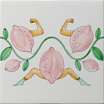 Плитка дизайнерская Сила в лимонах варинант исполнения - 2 | Loft Concept в Саратове