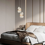 Подвесной светильник из хрусталя Fleuretta Crystal Gold Hanging Lamp варинант исполнения - 3 | Loft Concept в Саратове