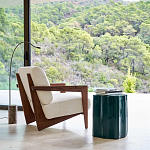 Кресло с обивкой из белого букле Armchair White Boucle варинант исполнения - 6 | Loft Concept в Саратове