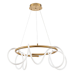 Люстра подвесная кольцевая и изогнутыми светодиодными трубками Luke Lampco Tracer Lamp варинант исполнения - 1 | Loft Concept в Саратове