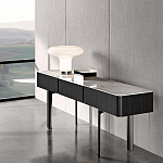 Консоль чёрная с 3-мя выдвижными ящиками Lou варинант исполнения - 2 | Loft Concept в Саратове