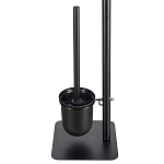 Держатель для туалетной бумаги с подвесным ершиком Black Bathroom Accessory варинант исполнения - 4 | Loft Concept в Саратове