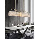 Люстра прямоугольная из фактурного стекла Chandelier Beam варинант исполнения - 2 | Loft Concept в Саратове