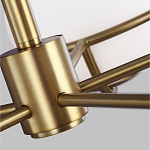 Люстра с 5-ю белыми шарообразными плафонами в сферические каркасах Feiss варинант исполнения - 3 | Loft Concept в Саратове