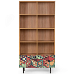 Широкий стеллаж с принтом Elise Rack варинант исполнения - 7 | Loft Concept в Саратове